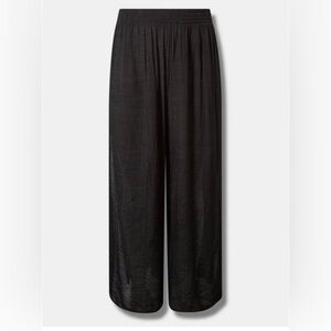 Crepe Side Slit Beach Pant size3 NWT